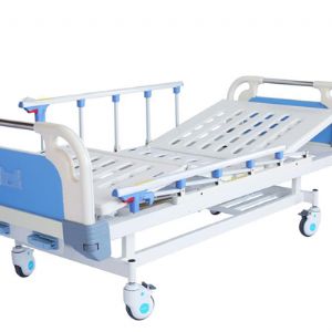 E9雙搖護(hù)理床 (四角剎車、折疊護(hù)欄）